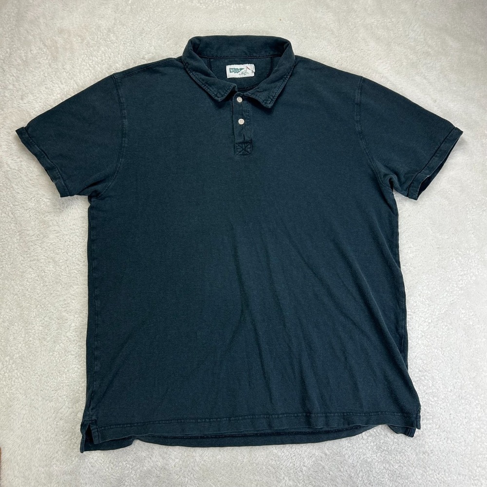 Wellen Polo Shirt Mens XL Charcoal Short Sleeve Classic Comfort Outdoor "Read"